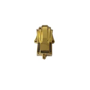 Gold Coffin Fittings Casket Corner Ornamental Plastic Material With Iron Steel Bars