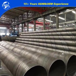 ASTM Standard 36 Inch API 5L Gr. B SSAW Spiral Pipe Carbon Steel Pipe 1 Ton Min