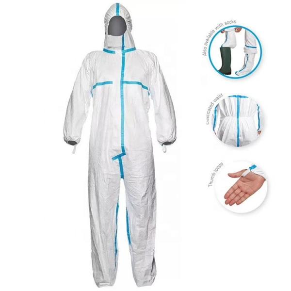 Quality Safety  Protective  Disposable Coverall Suit Ce Iso Certification wholesale