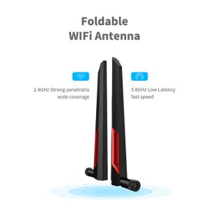 Indoor and Outdoor Dual Band ABS Vertical Wifi Antenna with 2.4G/5.8G Frequency