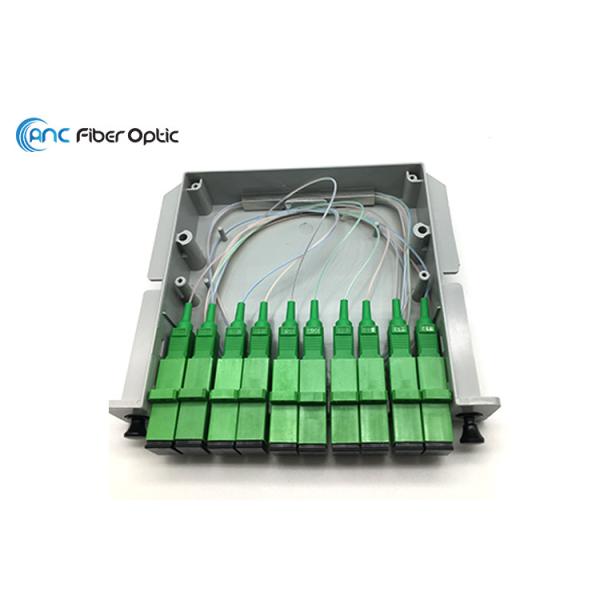Quality Cassette Type Iber Optical Splitter PLC 2x8 Rack Mountable With SC/APC Connector wholesale