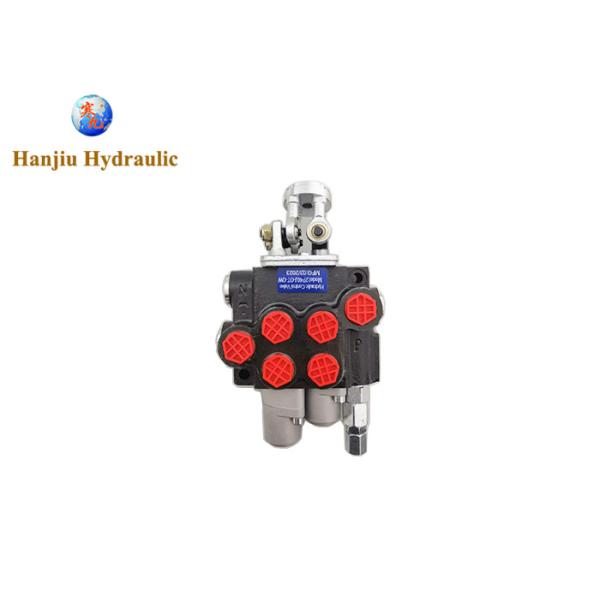 Quality BSP ports Joystick Monoblock Directional Control Valve 2P40  2 Spools Manual Control wholesale