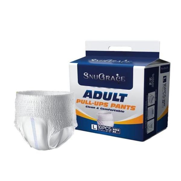 800-2000ml Absorption White/Customized Panty Type Adult Diaper for Direct