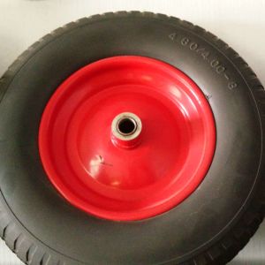 China ISO CCC 8 Inch Solid Rubber Wheels 480/400-8 1000g 820g 2230g on sale