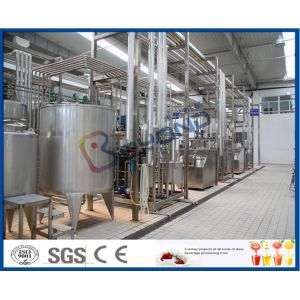 PLC UHT Milk Processing Line For High Temperature Pasteurized Soy Milk / Organic