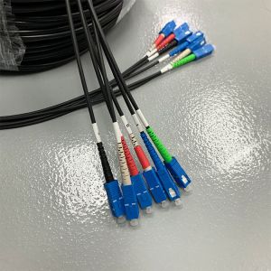 Metal 2core 4core 12core Portable Pre-Terminated TPU Fiber Optic Cable Drum Reel