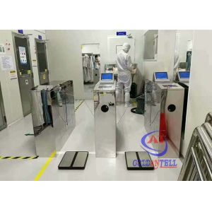 ESD Turnstile System With Builit in 8 Inch Computer Source Human Body Statics