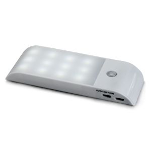 PIR Infrared Motion Sensor USB Rechargeable 12 LED Nightlight Light Induction
