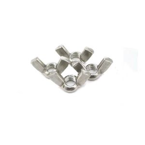 M12 ASTM INOX B8 B8M B8T Edged Square Wing Round Butterfly Wing Nut DIN314