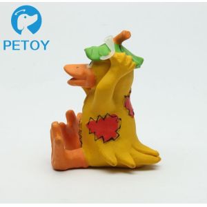 Fashionable Funny Squeaky Rubber Duck Dog Toy Customized Color Unique Design