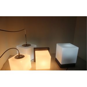Modern Cubi Pendant Lamp milk white cubic glass cube Suspension Light（WH-MI-334）