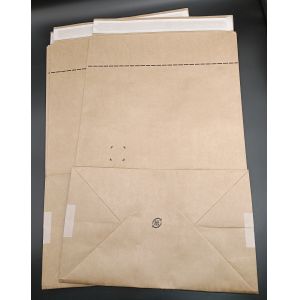 Self-Adhesive Brown Kraft Paper Square-Bottom Bags Eco-Friendly Recyclable