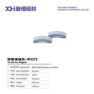 High Coercive Pressing Of Permanent Magnet Ferrite For Motorcycle Motor W1173