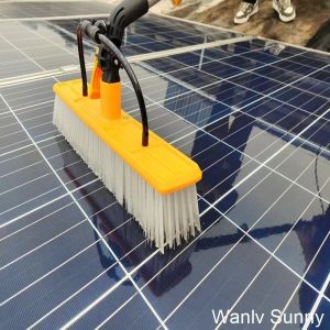 Manual Solar Panel Cleaning Brush with Extra Water Pipe and Aluminum Alloy