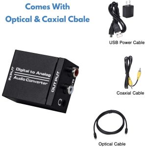 Optical SPDIF To Analog Stereo Converter