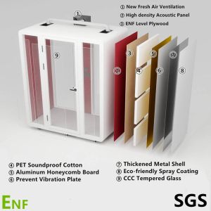 Soundproof Sleeping Cabin with 35±5dB Sound Insulation 110-240V Voltage and 1