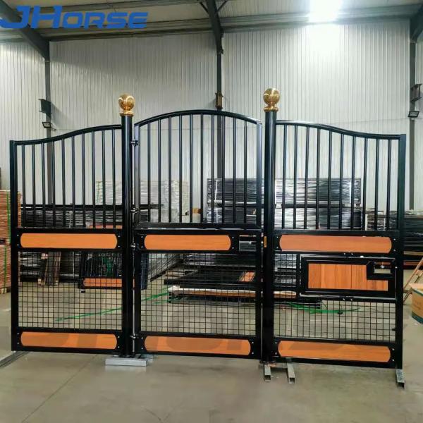 Quality Steel Frame Bamboo Infill Horse Stall Panels Temporary wholesale
