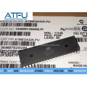 CMOS 8 Bit Microcontrollers Chip Low Power DIP 40 ATMEGA32A-PU ROHS Certified
