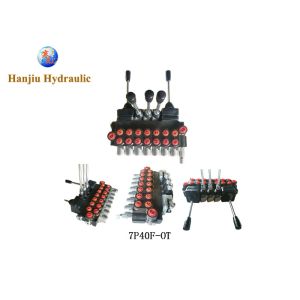 China Manual Hydraulic Directional Control Valves 20L/Min To 200L/Min 1-12 Spool Spring Return Detent Return And Floating on sale