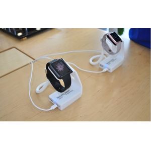 COMER watch dock stand with anti-theft alarm system for cellphone stores for