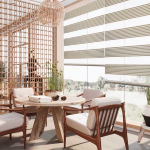 Zebra Blackout Day And Night Blinds Fabric Light Adjustable 3m Width