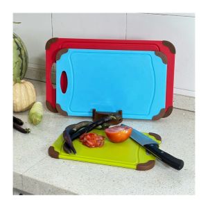 Custom Plastic Index Chopping Board Magic Cook Plastic 3-Pieces Cutting Board