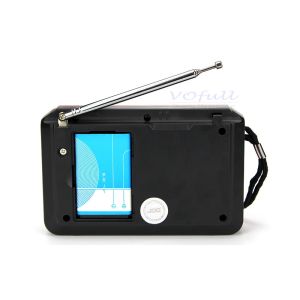 FM/MW/SW 3 Band Coffee/Wooden Rechargeable Portable Radio with Built In Speaker