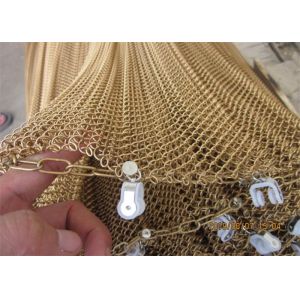 Sliding Architectural Cascade Metal Coil Drapery Space Partition Separator