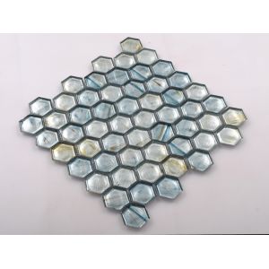 Latest Agglomerate Mosaic Tile with Hexagon Shape
