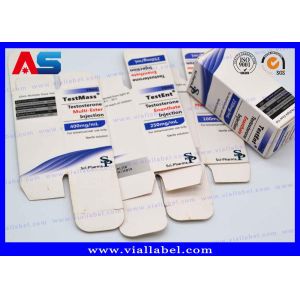 Cheap Paper Carton Packaging Custom Boxes For Chemical Oil Solution Muscle Growth Acetat Bodybuilding Enanthate for sale