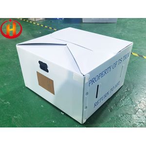 Good Hardness Corrugated Plastic Box With Dividers Reusable