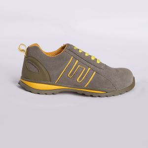 Lightweight Low Cut Safety Shoes with Lace-Up Closure Rubber Sole Material and