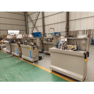 China Full Automatic Corner Cutting Saw 500mm Blade Aluminum Window Making Machine on sale