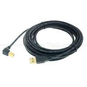 Right Left Up Down Angle 90 Degree Angle USB A to USB B Cable for Printer