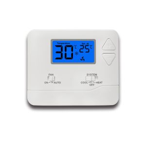 China Riseem Single Stage Digital Electronic Thermostat Adjustable For Building Ventilation Systems on sale