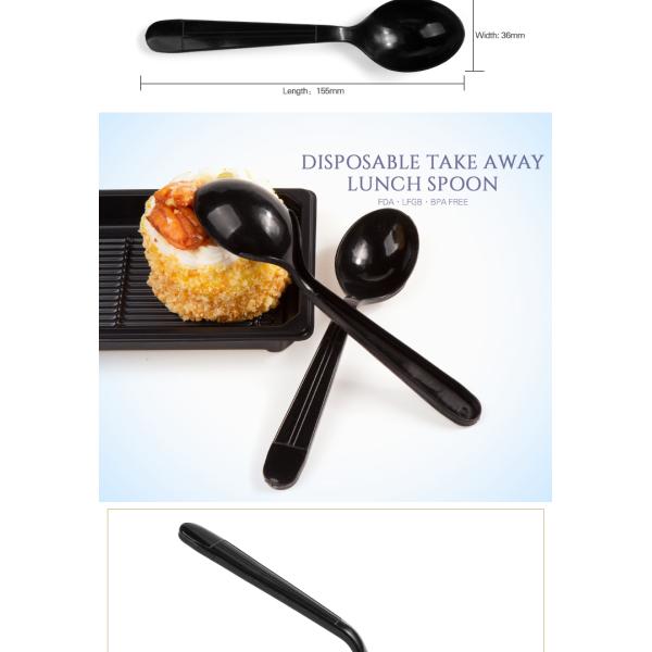 New products 100% food grade PP disposable dessert spoon for dinner