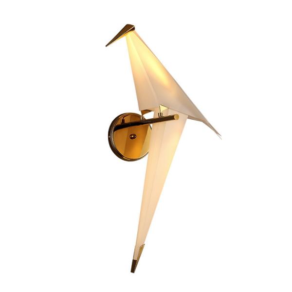 LED Bird Design Wall Lamp Bedside Lamp Creative Origami Paper Crane Wall Light