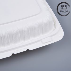 Disposable Transparent Plastic Clamshell Takeout Containers for Restaurants