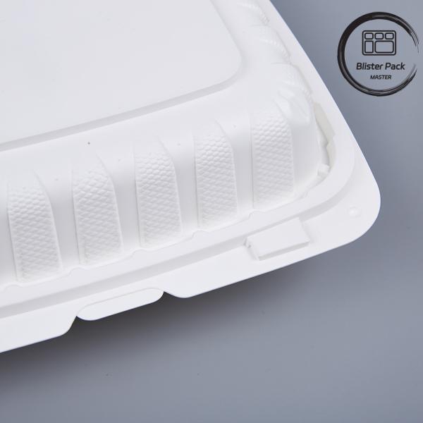 Disposable Transparent Plastic Clamshell Takeout Containers for Restaurants
