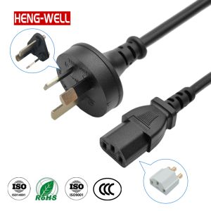 HENG-WELL 3 Prong AC Power Cord C13/C19 Plug 10A 250V for Computer/Printer Use