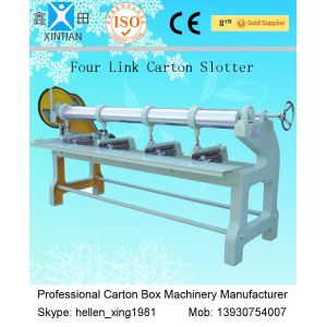 Four Link Carton Box Automatic Rotary Slotter Machine 0 - 60 Pieces / Min