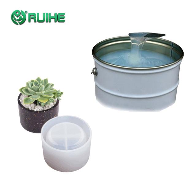Quality High Transparent RTV2 Liquid Silicone Flowerpot Mold REACH wholesale