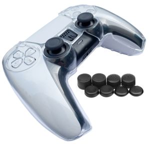 China Clear Controller With Thumb Cover Shell For PS5 Controller HOXC Game Cover Device Grip PS5 Silicone Protective High Quality Transparent PC Case on sale China Clear Controller With Thumb Cover Shell For PS5 Controller HOXC Game Cover Device Grip PS5 Silicone Protective High Quality Transparent PC Case on sale