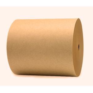 China Custom Printed Kraft Paper Jumbo Roll 80GSM With Logo for Gift Bags Shopping Bags Premium Branding Solution on sale