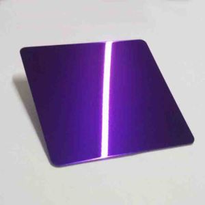HL Stainless Steel Decorative Sheet Cold Rolled 8K Mirror Customized Color