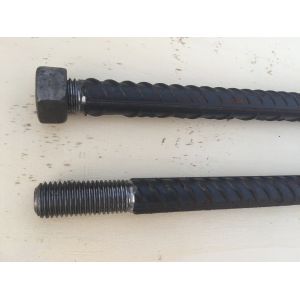 N20x600mm Construction Formwork Accessories Thread Deformed Bar / Rebar Bolt