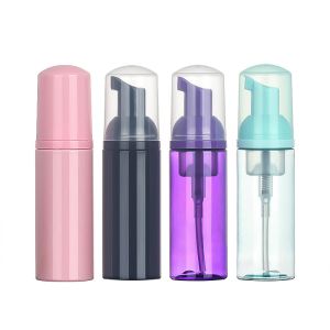 Clear Black 2 Oz Foam Pump Bottles 130mm Height 35.5mm Diameter