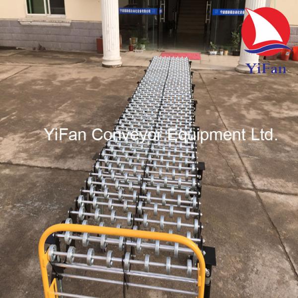 Flexible Extendable Gravity Steel Skate Wheel Conveyor