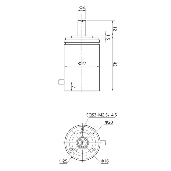 NSRB Series Wide Range Angular Displacement Transmitter Precision Displacement Sensor