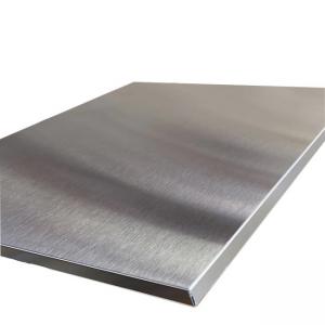 China 20mm SS304 Metal Honeycomb Panel Hairline Brushed Beadblasting Aluminum Backside For Ceiling on sale
